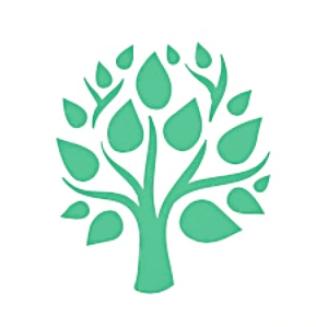 Green pine tree logo